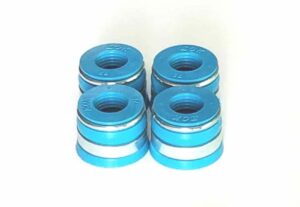 Four Banded, spring loaded Viton valve guide seals - install by hand.