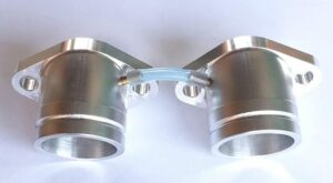 Billet curved or straight intake manifolds (2) with balance tube