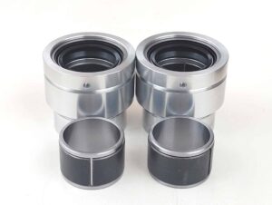 Fork extensions with Teflon upper and lower bushing set for smoother action.  Also see aluminum sleeves and damper upgrade.