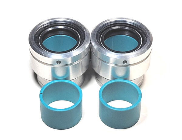Fork extensions with slippery Turcite bushing set for smoother action.  Also see aluminum sleeves and damper upgrade.